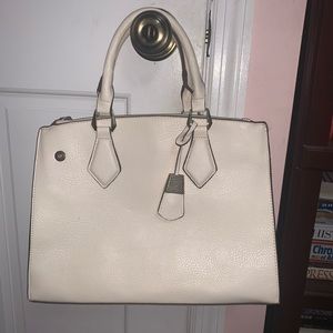 White handbag